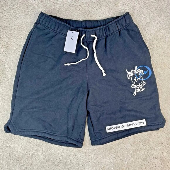 [XL-T] CACTUS JACK x NIKE AIR JORDAN Fragment Design Sweat Shorts Travis Scott - Picture 1 of 9